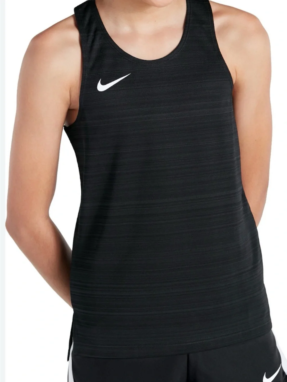 Nike Youth Stock Dry Miler Singlet Maroon